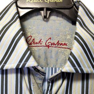 Robert Graham vertical stripe XL Classic Fit NWOT